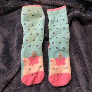 Unicorn totes grippy slipper socks